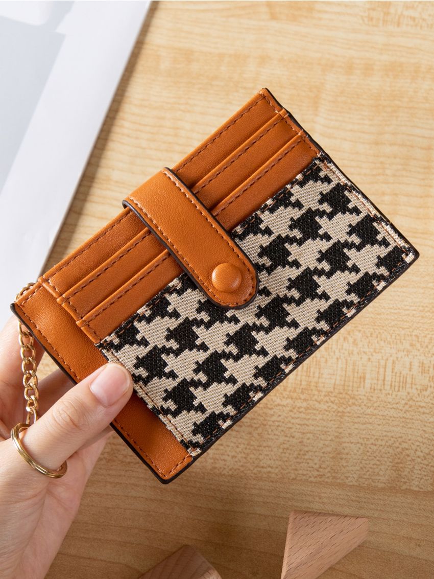 Houndstooth Pattern Card Holder