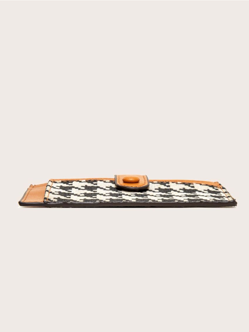 Houndstooth Pattern Card Holder