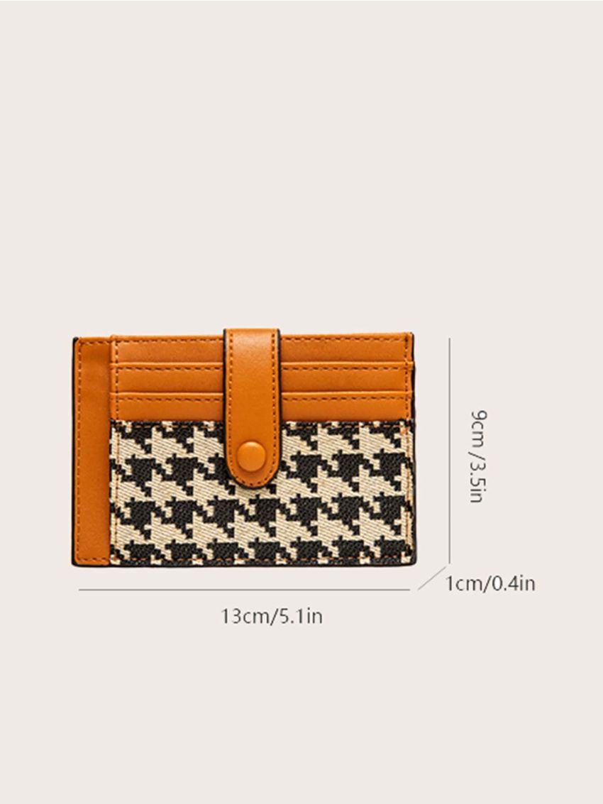 Houndstooth Pattern Card Holder