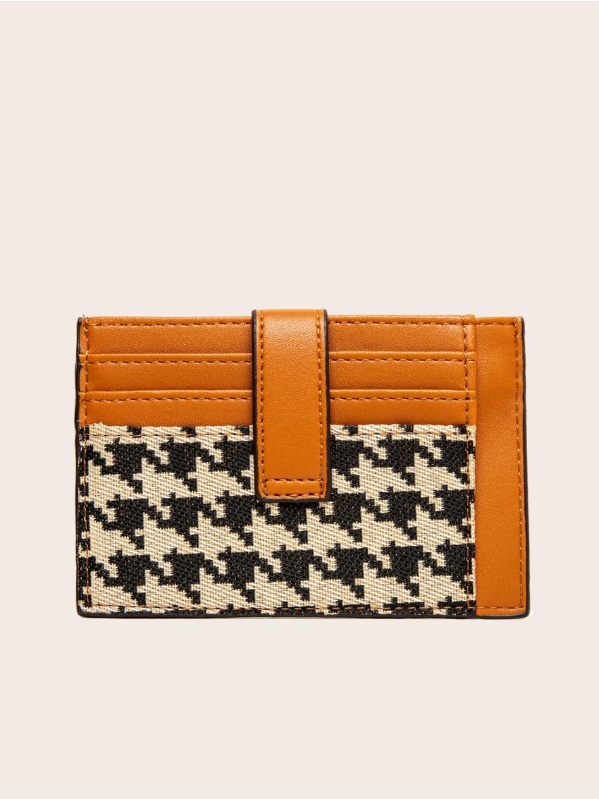 Houndstooth Pattern Card Holder