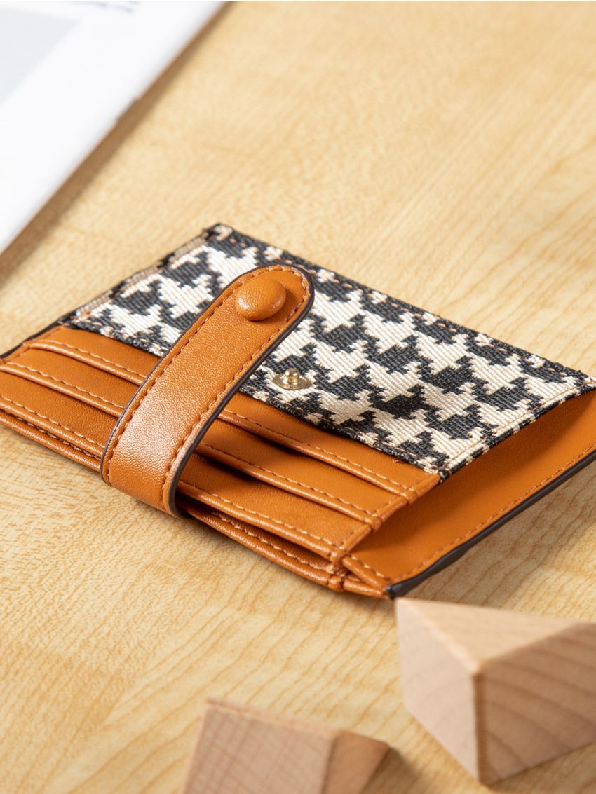 Houndstooth Pattern Card Holder