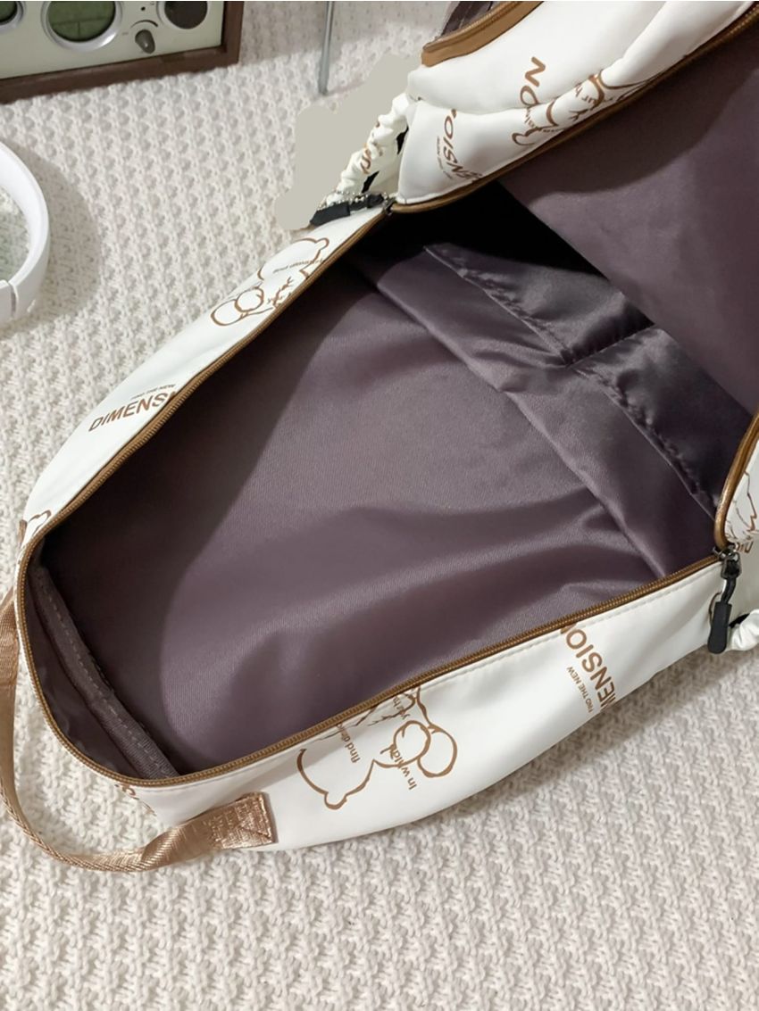 Cartoon Graphic Pocket Front Backpack