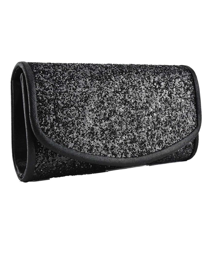 Glitter Flap Evening Bag