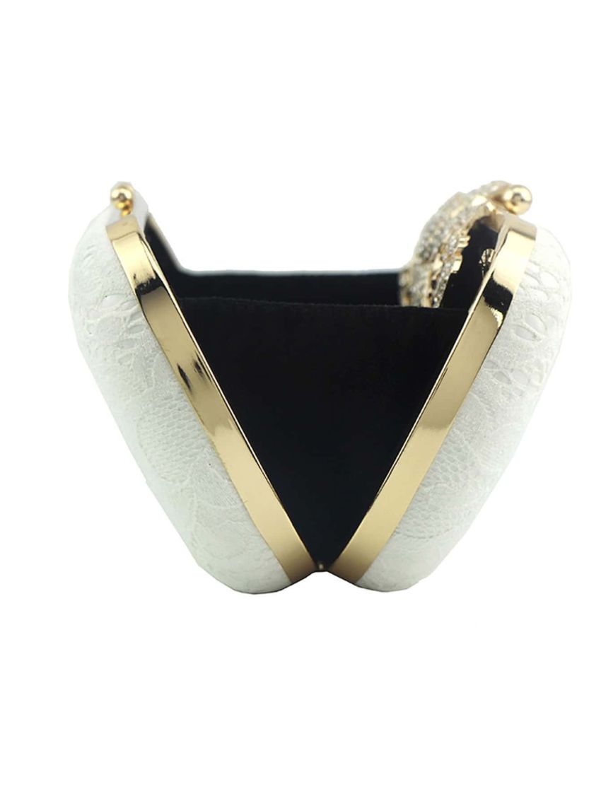 Mini Rhinestone Decor Chain Box Bag