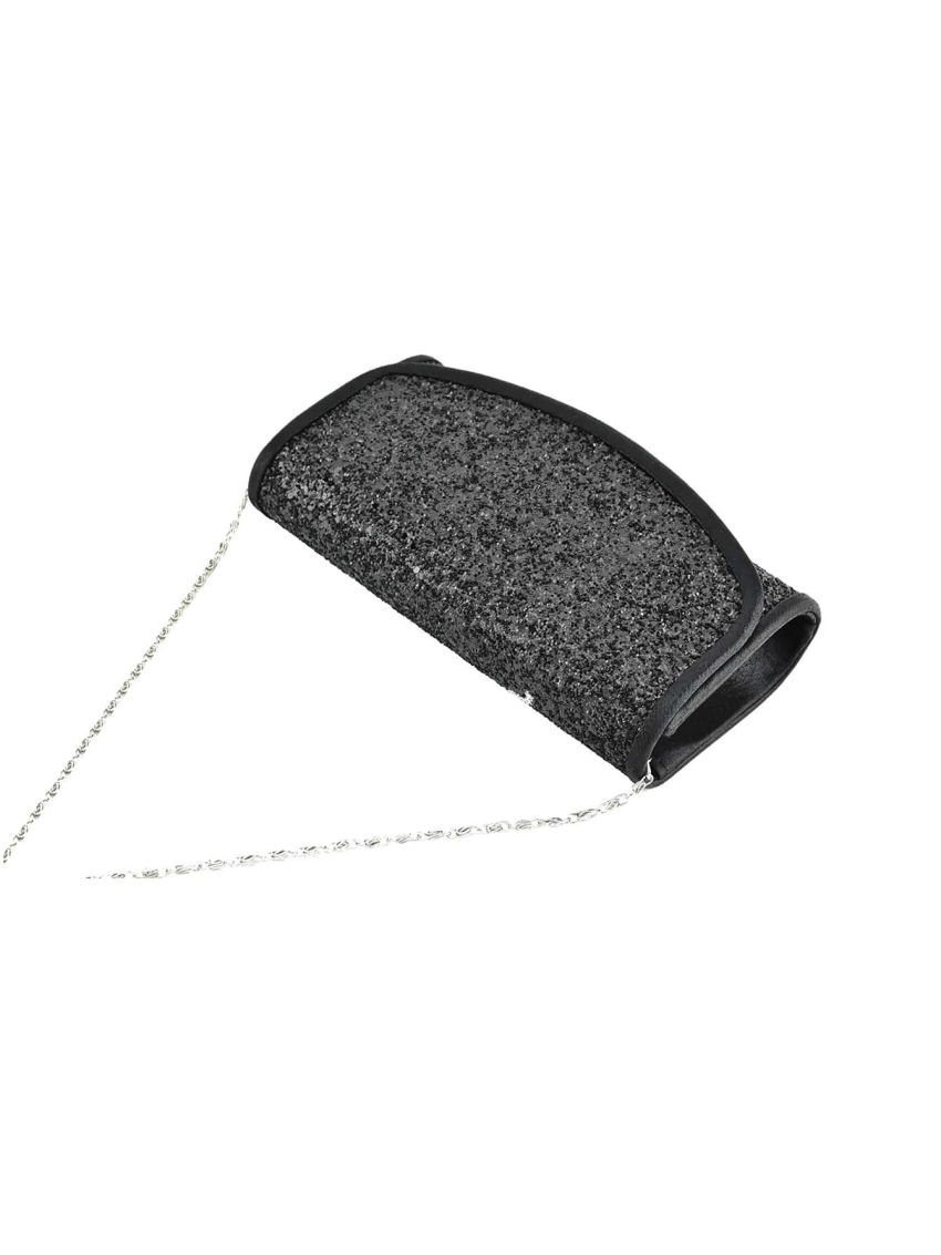 Glitter Flap Evening Bag