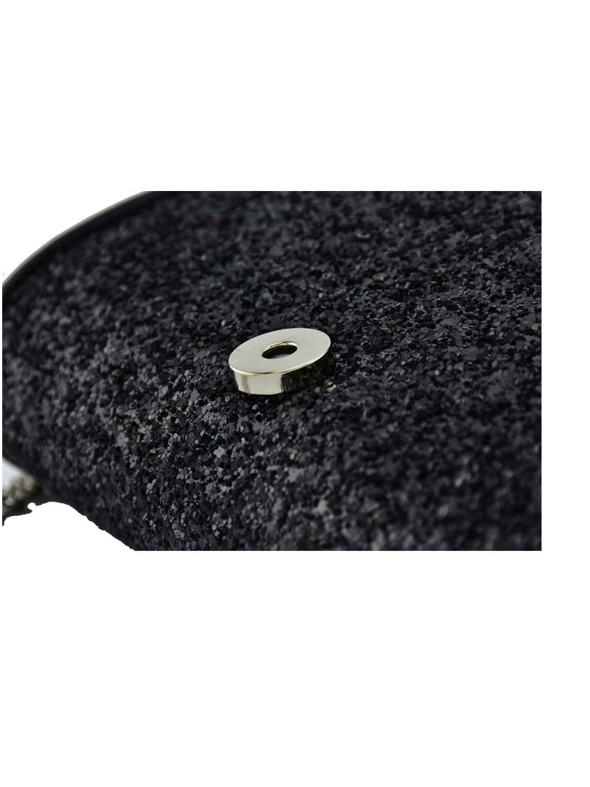 Glitter Flap Evening Bag