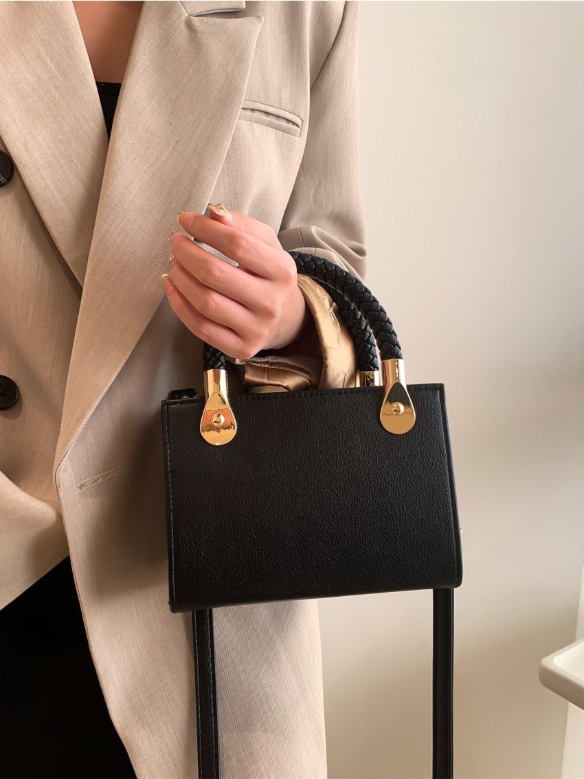 Mini Litchi Embossed Square Bag