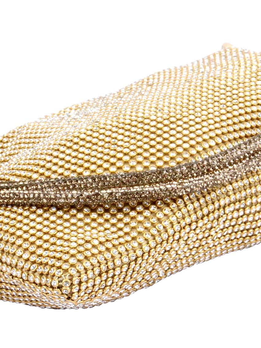 Cubic Zirconia Decor Hobo Bag