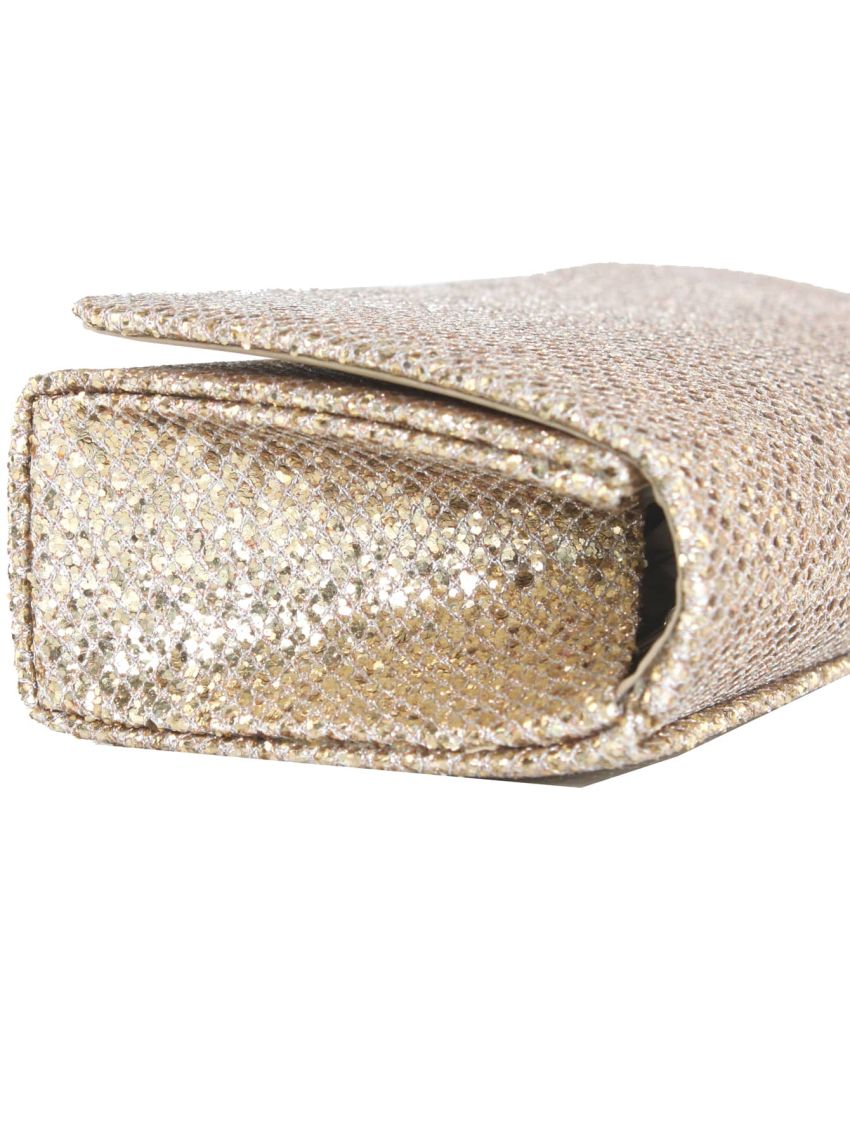 Glitter Flap Chain Square Bag