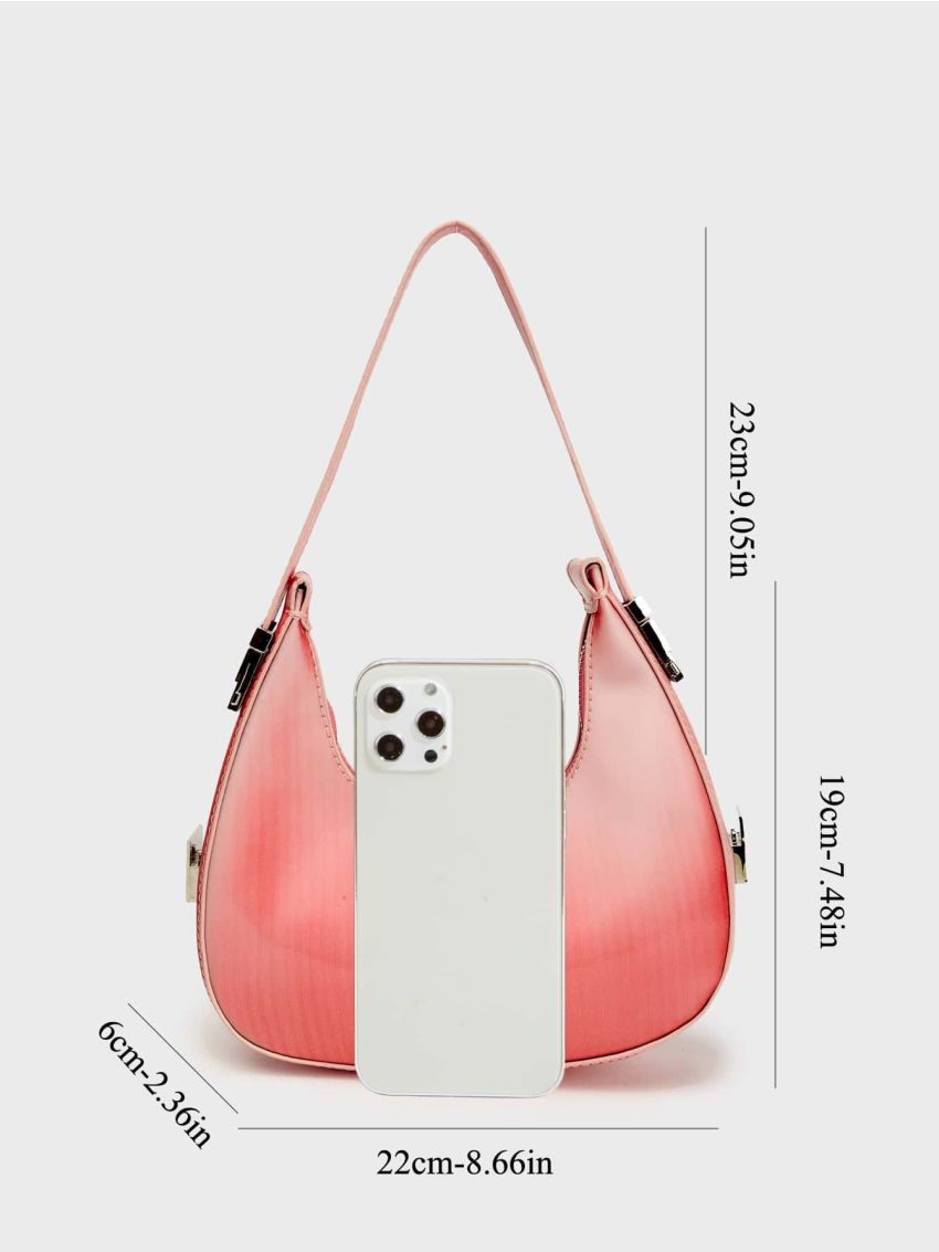 Ombre Pattern Hobo Bag