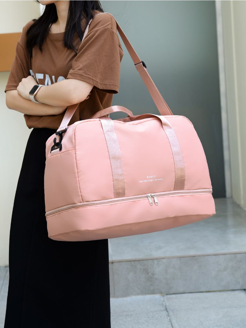 Letter Graphic Duffel Bag