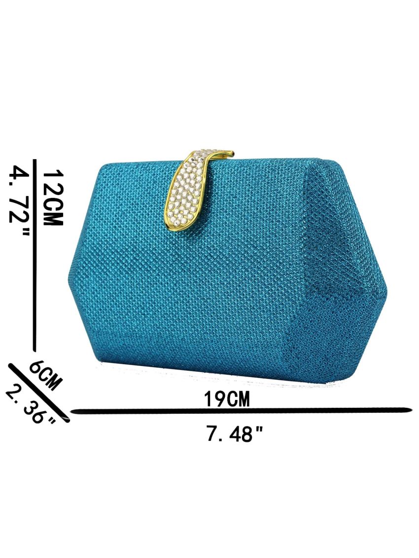 Mini Glitter Rhinestone Decor Box Bag