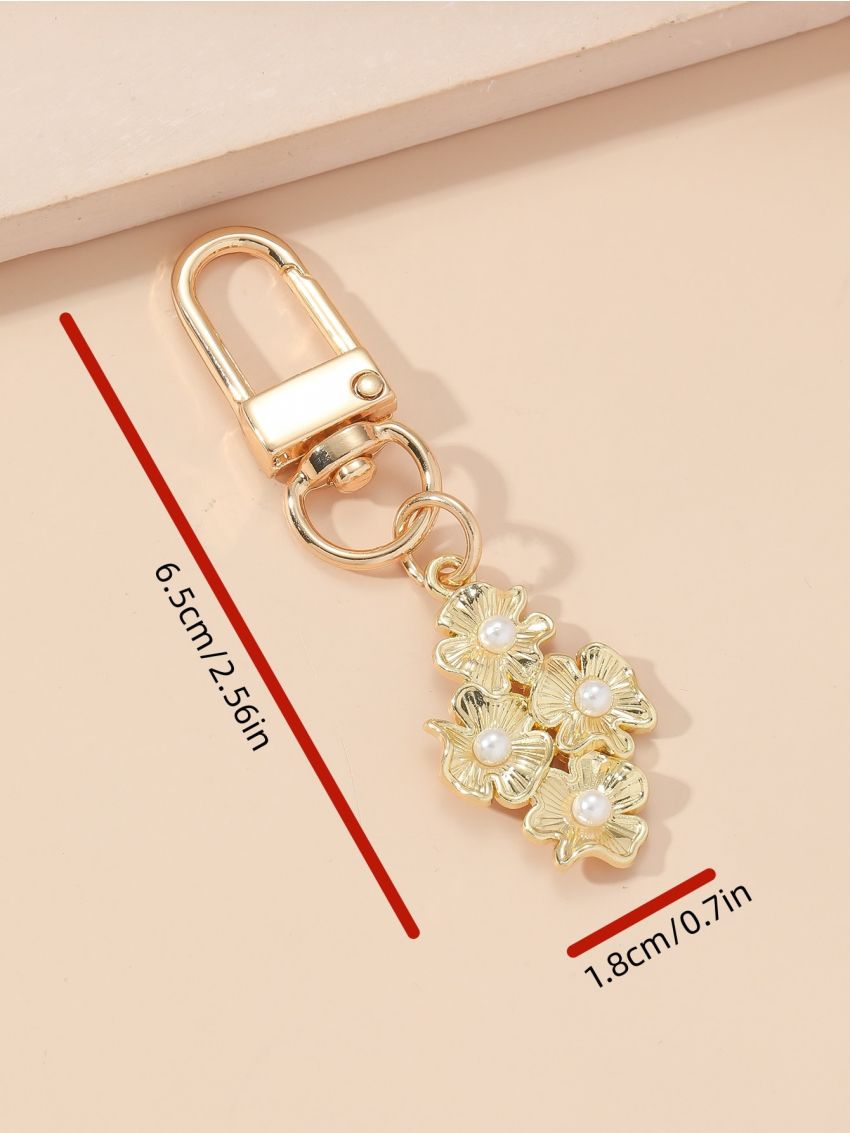 Faux Pearl Decor Bag Charm