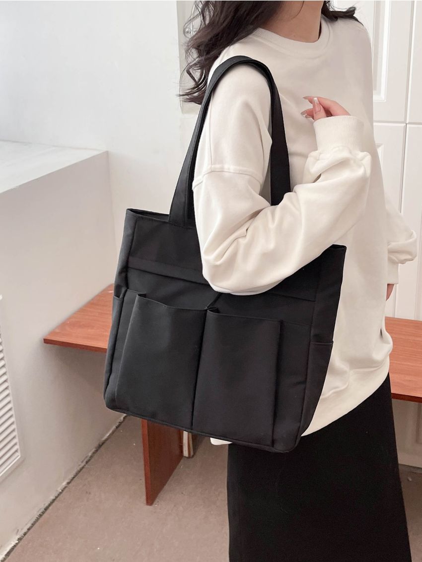 Minimalist Shopper Bag Small Black