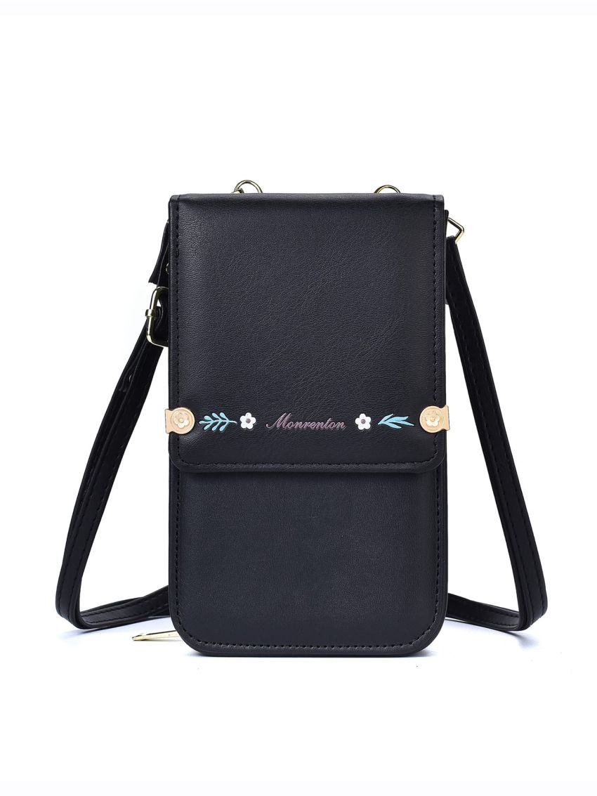 Floral Graphic Flap Phone Wallet