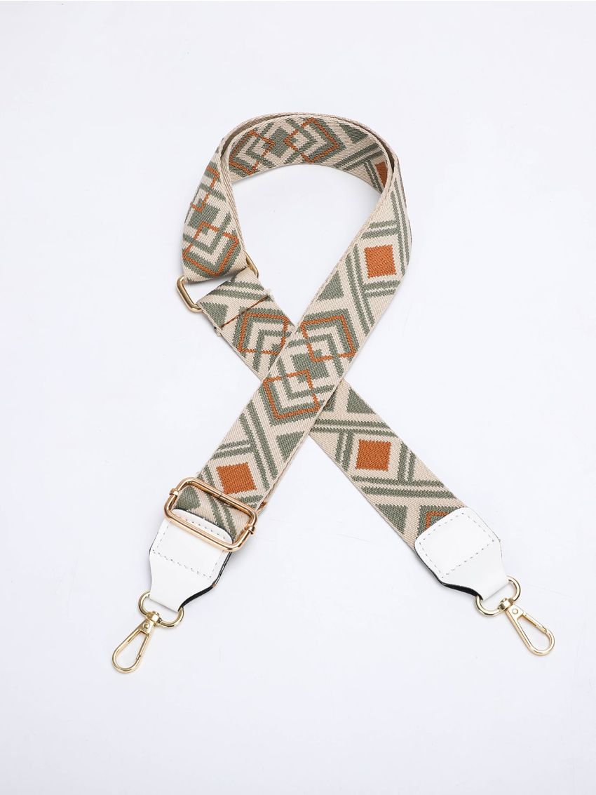 Geometric Pattern Bag Strap