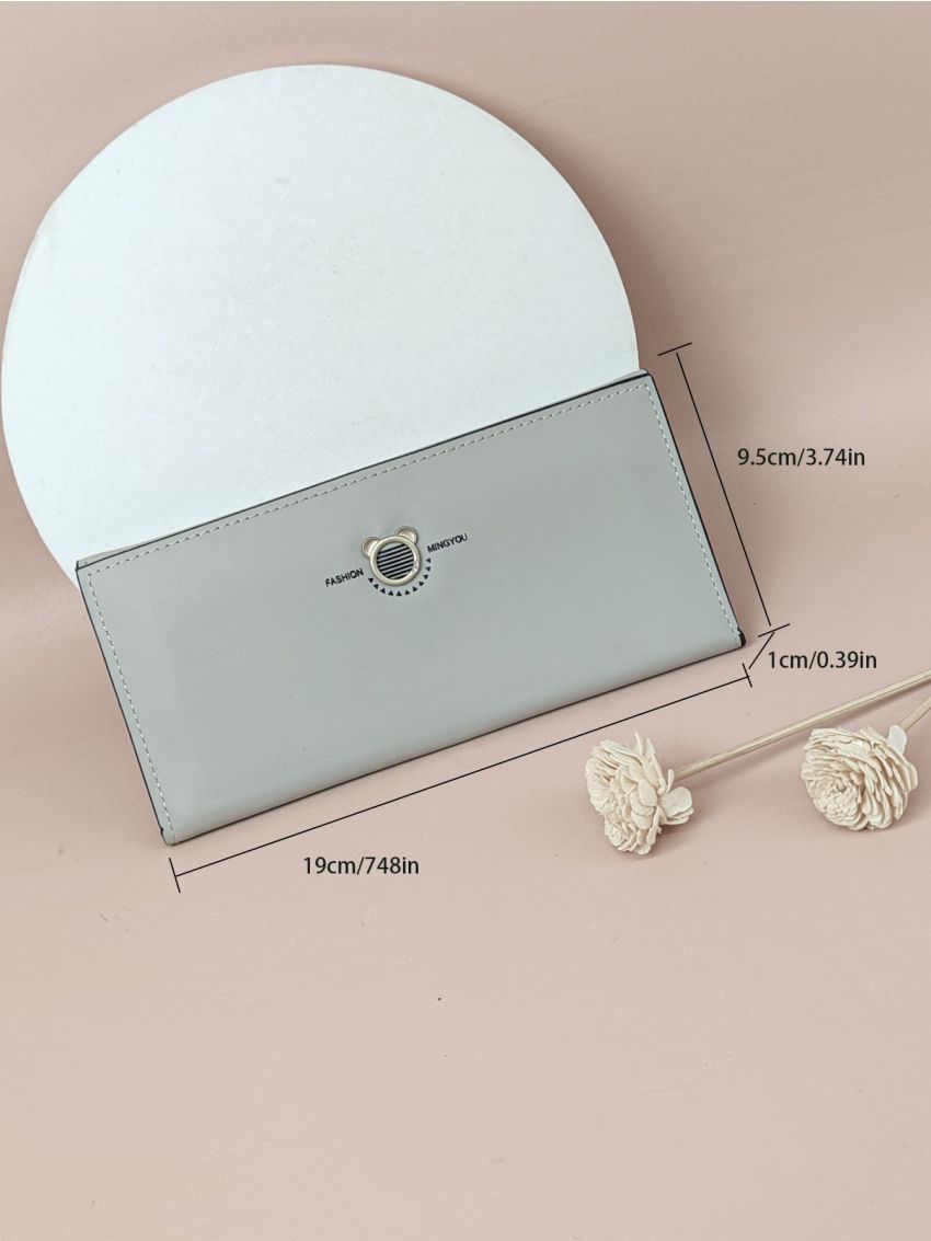 Letter Graphic Long Wallet