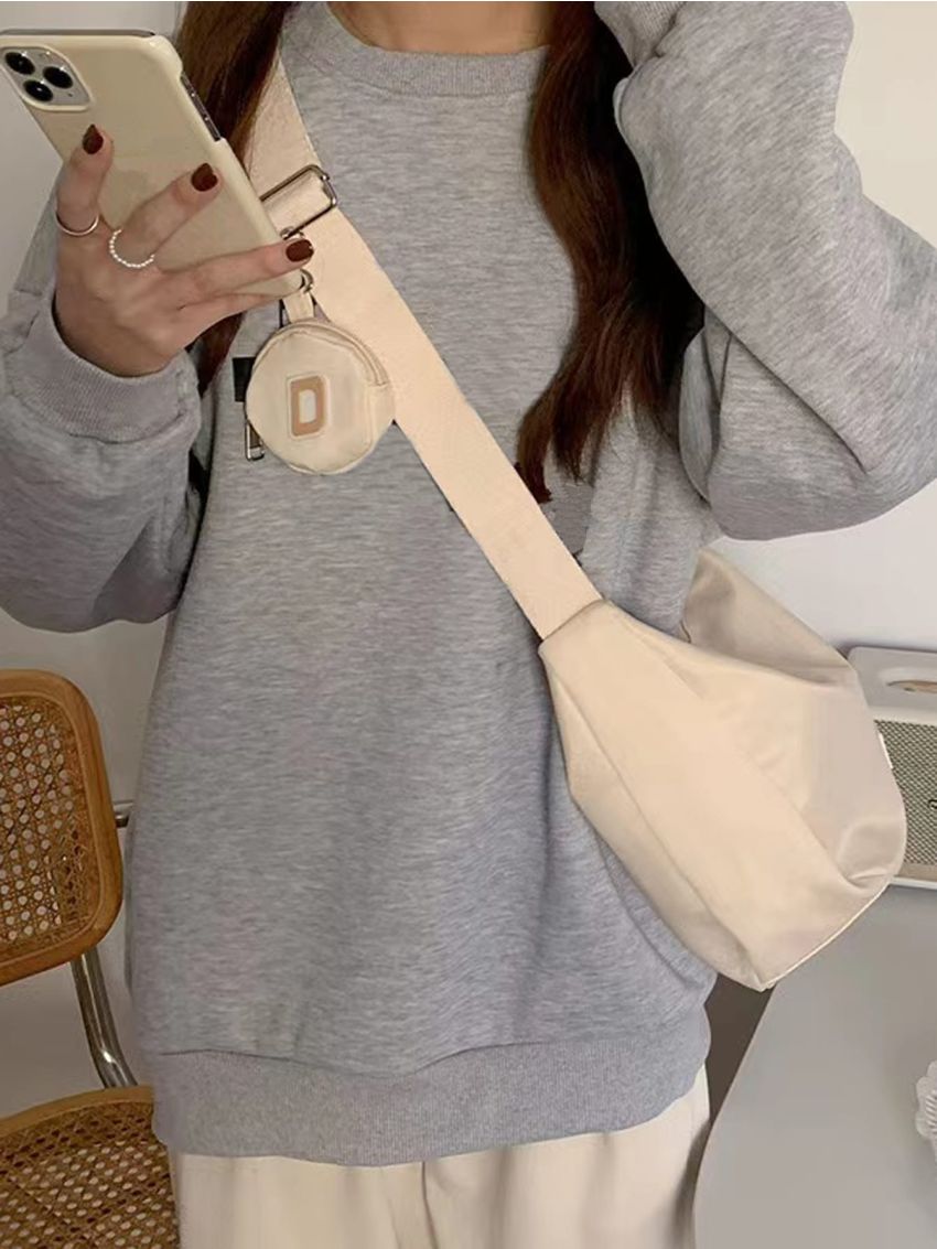 Minimalist Hobo Bag With Coin Purse