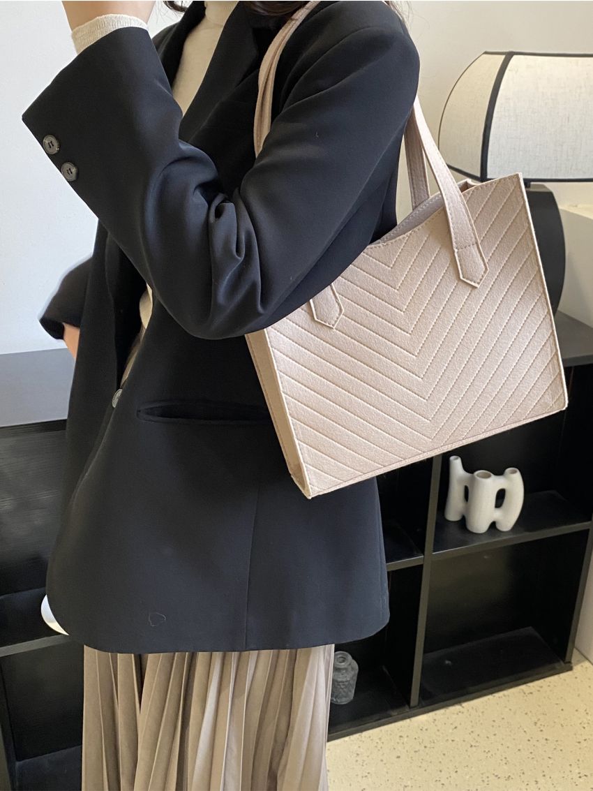 Chevron Detail Square Bag