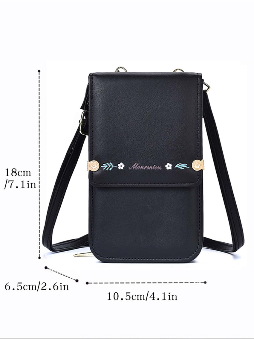 Floral Graphic Flap Phone Wallet