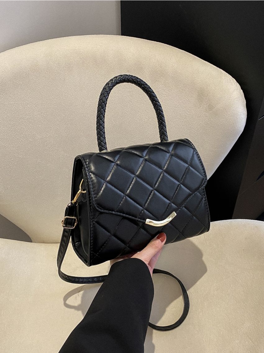 Mini Quilted Flap Square Bag