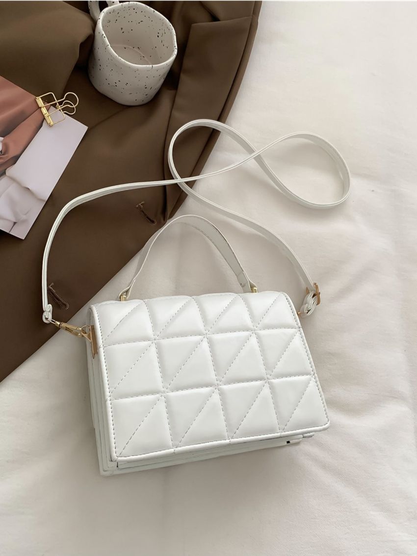Mini Quilted Flap Square Bag