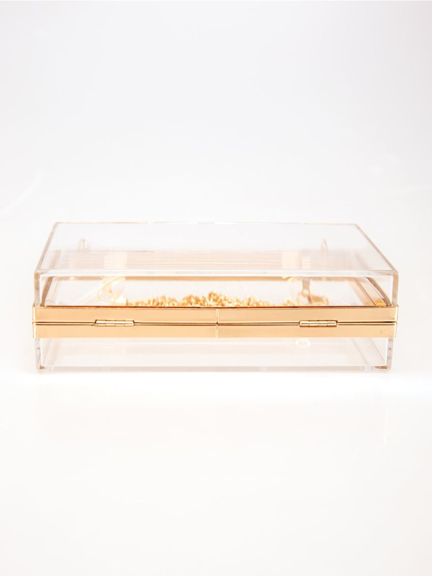 Mini Clear Chain Box Bag