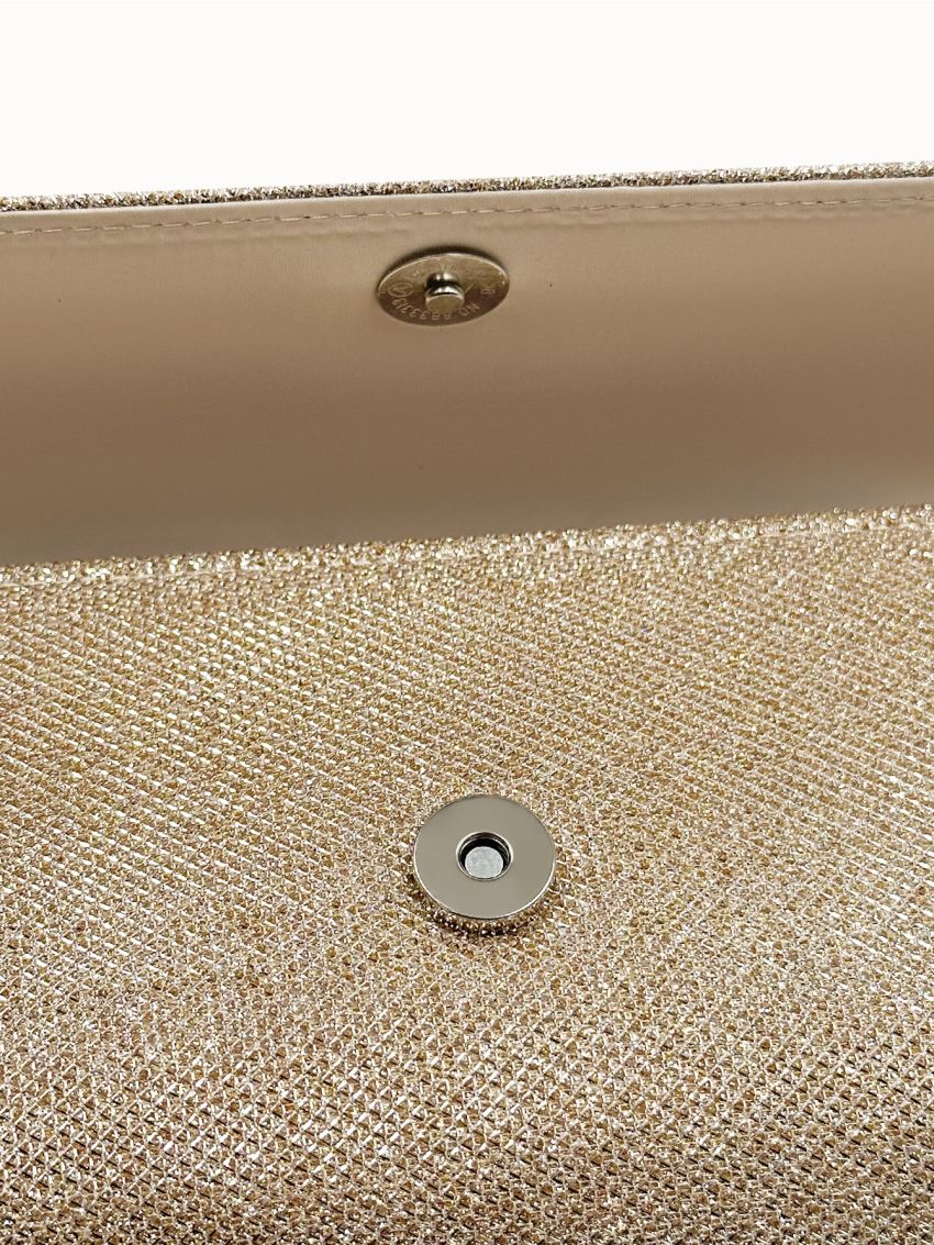 Glitter Flap Square Bag