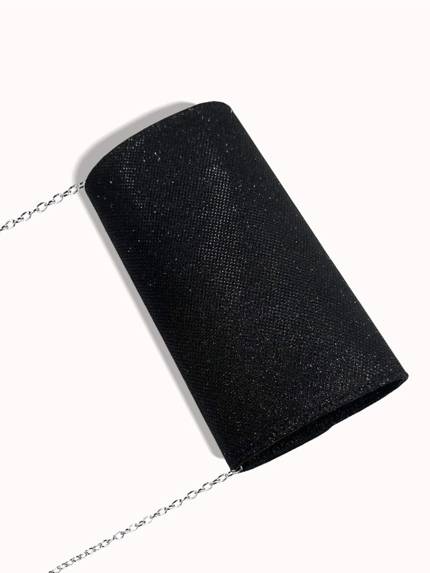 Glitter Flap Square Bag