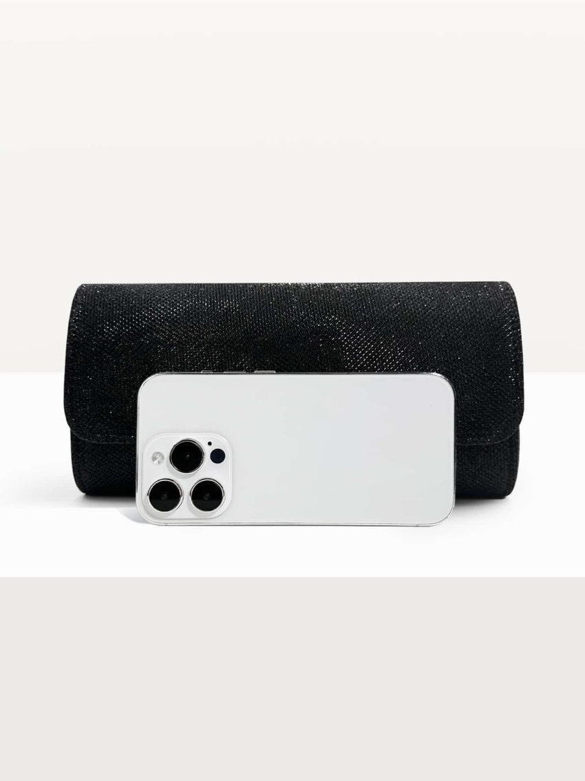 Glitter Flap Square Bag