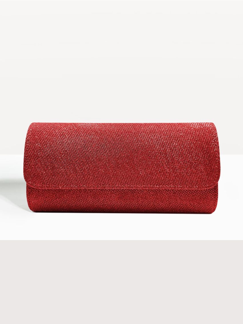 Glitter Flap Square Bag