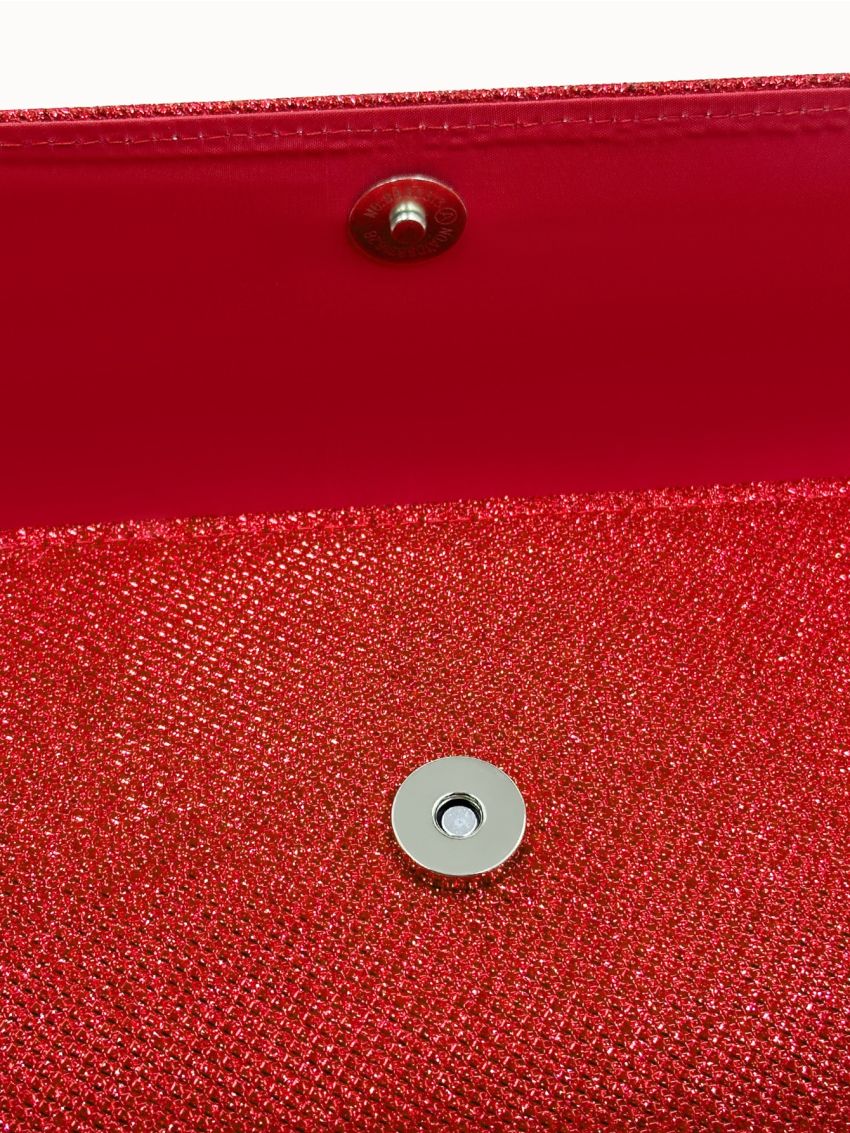 Glitter Flap Square Bag