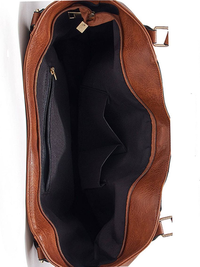 Tassel Decor Shoulder Tote Bag