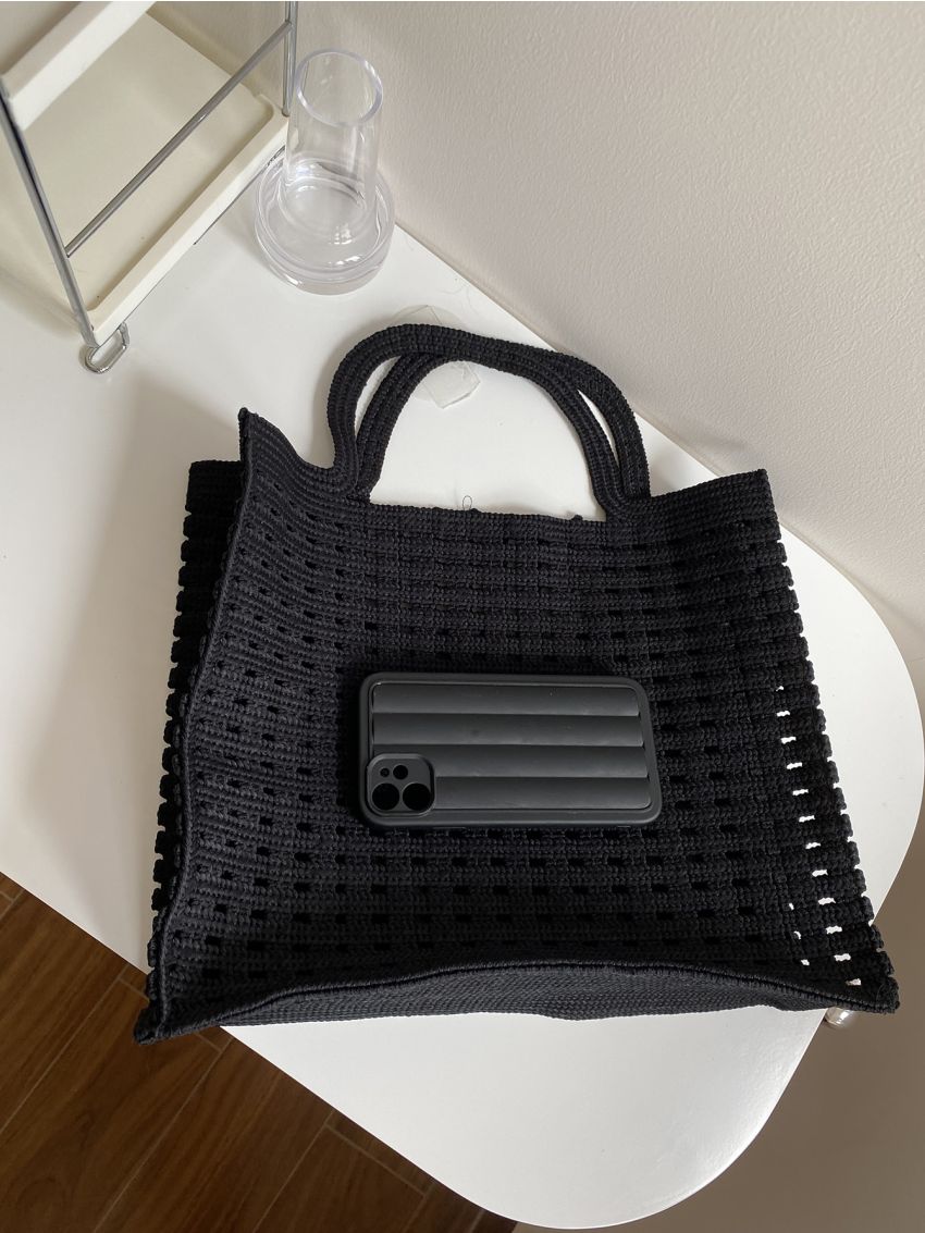 Hollow Out Shopper Bag
