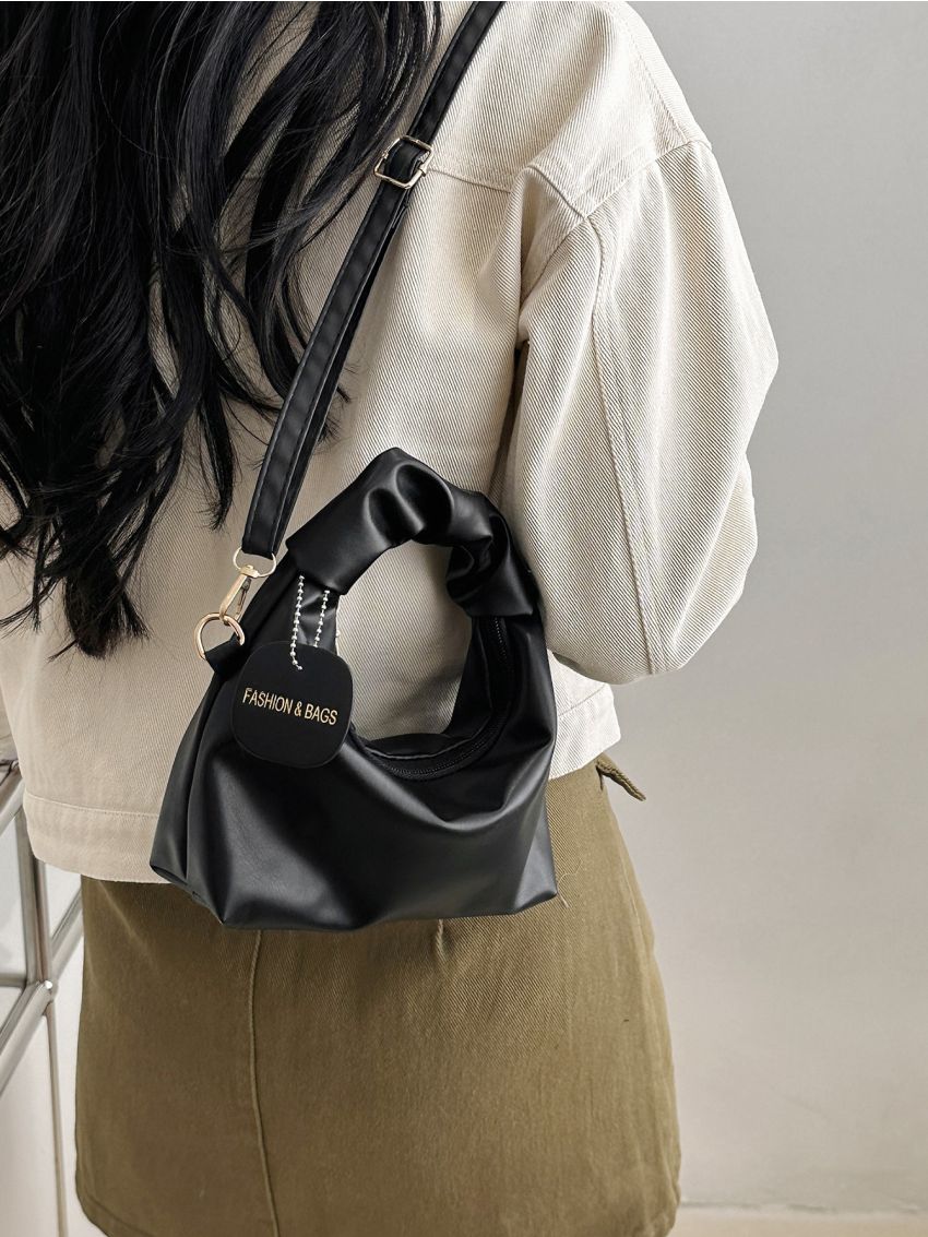 Minimalist Ruched Bag With Coin Purse