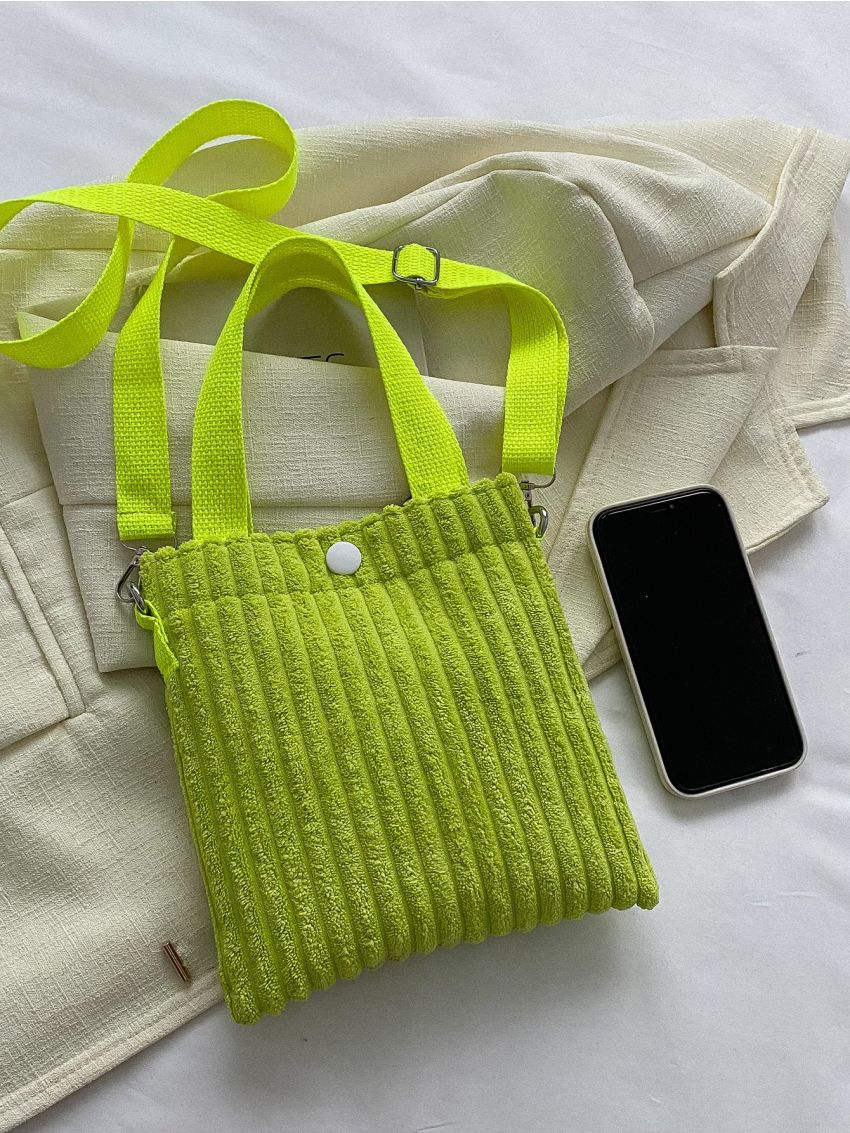 Mini Neon Green Square Bag