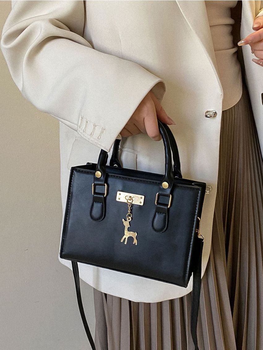 Mini Metal Deer Decor Square Bag