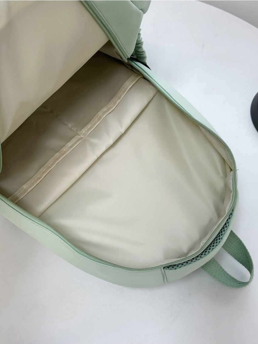 Letter Patch Decor Classic Backpack