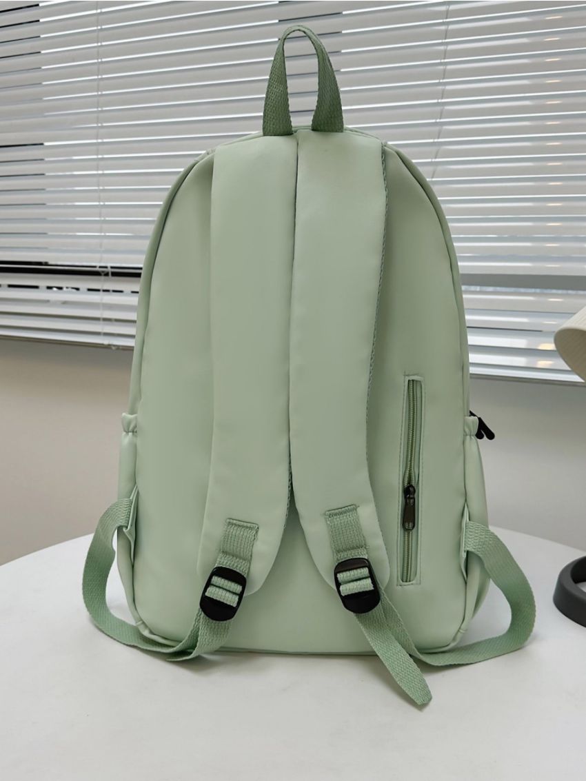 Letter Patch Decor Classic Backpack