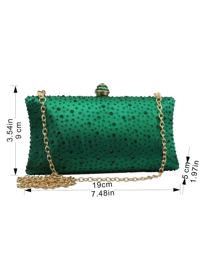 Mini Rhinestone Decor Box Bag