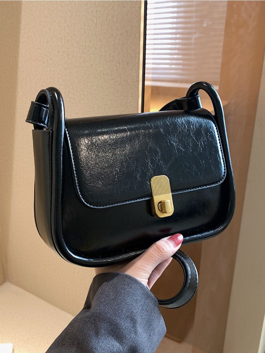 Twist Lock Flap Square Bag