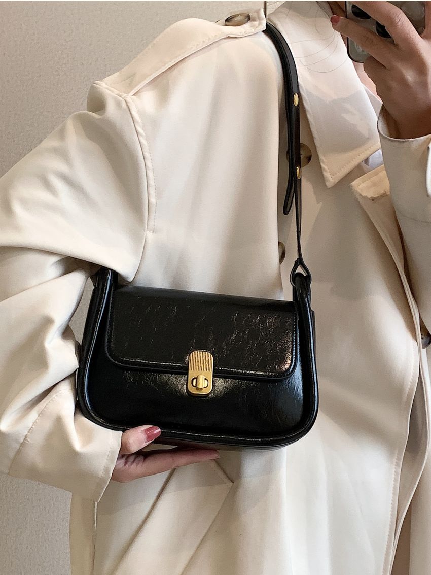 Twist Lock Flap Square Bag