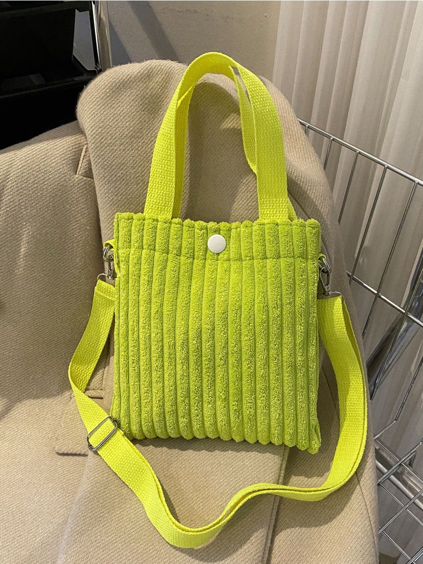 Mini Neon Green Square Bag