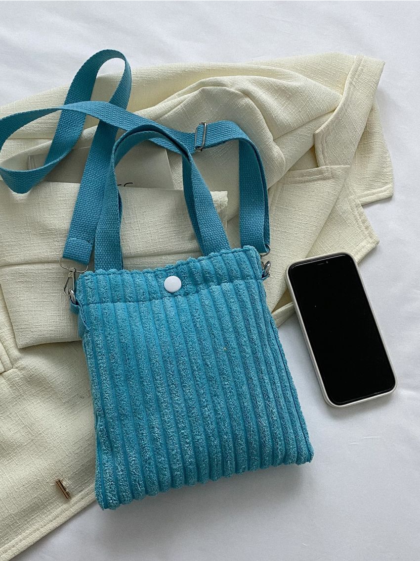 Mini Square Bag Blue Minimalist For Daily Life