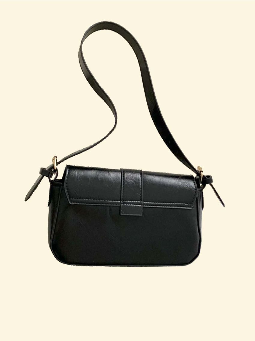 Metal Decor Flap Square Bag