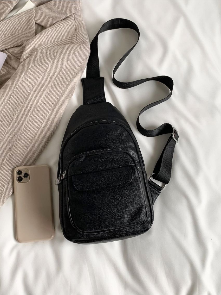 Mini Minimalist Zipper Sling Bag