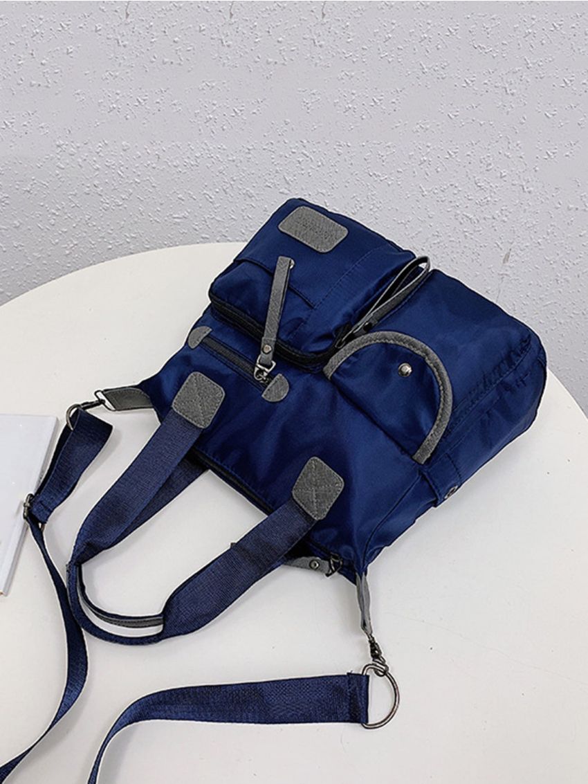 Minimalist Multi-compartment Shoulder Tote Bag