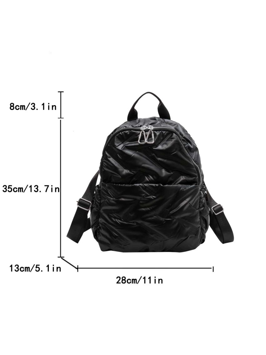 Embossed Detail Classic Backpack