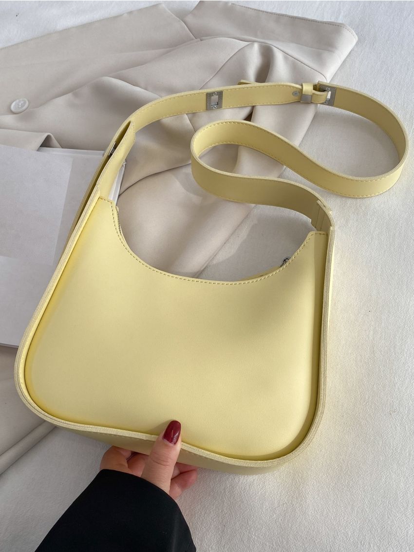 Letter Detail Hobo Bag