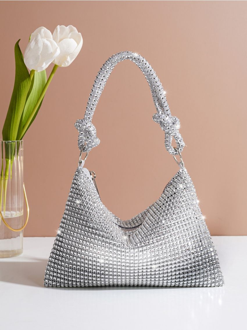Rhinestone Evening Bag, Rhinestone Prom Purse, Women's Handbag For Wedding Party, Perfect Bride Purse For Wedding, Prom & Party Events